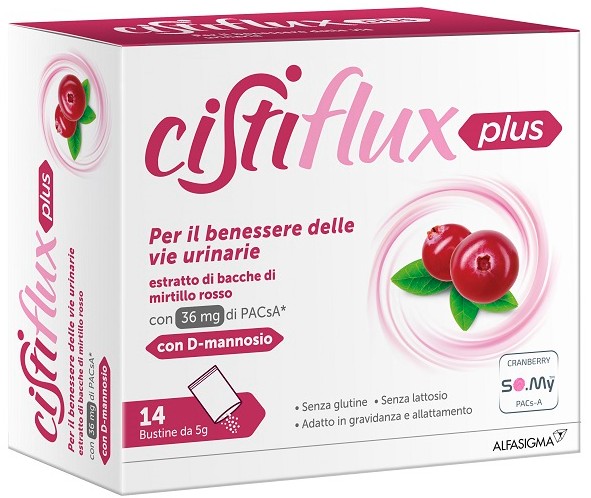 Cistiflux A Plus 36+D Integratore per le Vie Urinarie 14 bustine